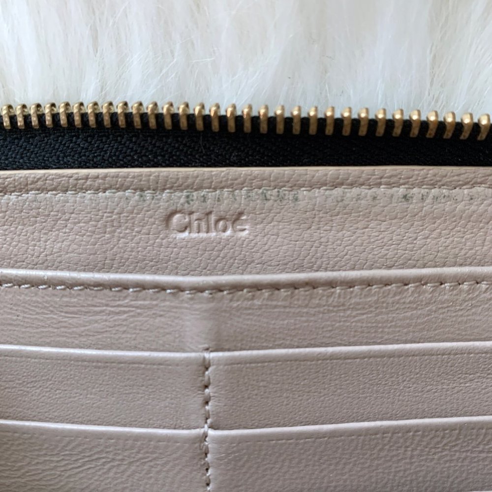 Chloe Drew Zippy Wallet Zip Wallet Clutch Excellent Condition Made In It… - Picture 4 of 10